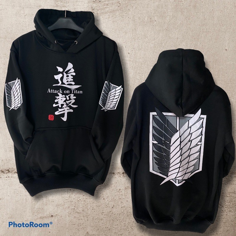 Aot attack on titan jacket เสื้อกันหนาวมีฮู้ด