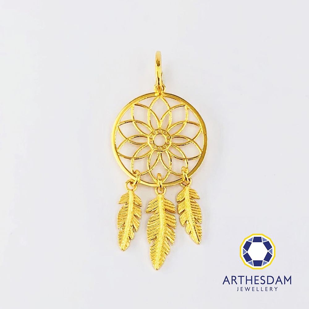 Arthesdam Jewellery 916 Gold Intricate Dreamcatcher Pendant [จี้]