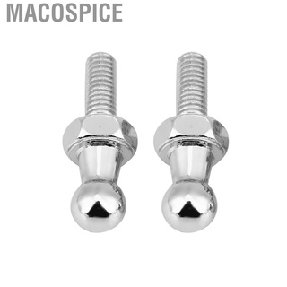 Macospice 2 pcs Car Stainless Steel Ball Stud Bolt M6 for Gas Struts Ended Bonnet