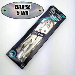 ECLIPSE คีมล็อกปากโค้ง 5"  E5WR ตัดลวดได้ มีเก็บปลายทาง