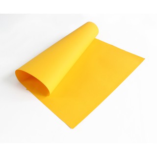 PP-802กระดาษสี2หน้า80แกรม-เหลืองแก่ ขนาด 52*77 ซม แพ็ค 10 แผ่น