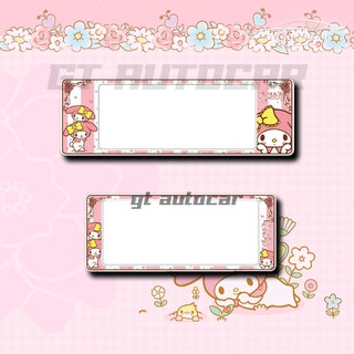 กรอบป้ายทะเบียนรถยนต์กันน้ำ ลาย mymelody กรอบป้ายทะเบียนมายเ…