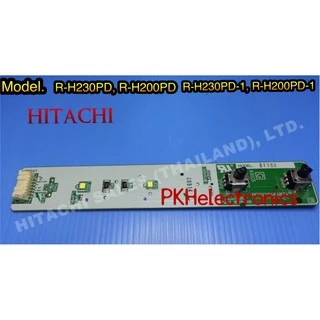 HITACHI : แผงควบคุบ+หลอดไฟตู้เย็น CONTROL-PANEL : PTR-H230PG7 028