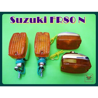 SUZUKI FR80N FRONT&amp;REAR (FR&amp;RR) TURN SIGNAL SET (4 PCS.) // ไฟเลี้ยว ไฟเลี้ยวหน้า ไฟเลี้ยวหลัง สินค้าคุณภาพดี