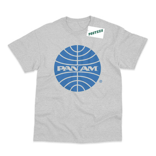 Zzh Pan Am Airlines Inspired By Catch Me If You Can เสื้อยืดลําลองสําหรับผู้ชายผู้หญิงแขนสั้นพิมพ์ลาย Me If You Can