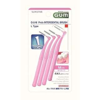 แปรงซอกฟัน GUM รูปตัว L ผลิตจากประเทศญี่ปุ่น