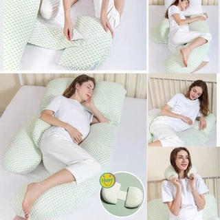 Cookiexu หมอนรองครรภ์ หมอนคนเหงา รุ่นพรีเมี่ยมกันไรฝุ่น นิ่มพิเศษ ฟรีหมอนรองท้องพกพา (GP03) ผลิตในไทย
