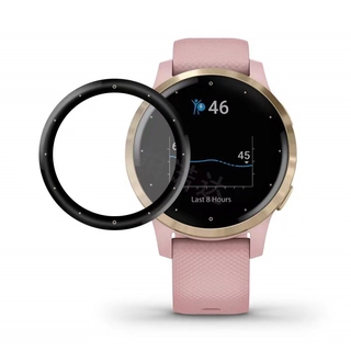 ฟิล์มป้องกัน เต็มจอ แบบโค้ง 3 มิติ สำหรับนาฬิกาอัจฉริยะ Garmin vivoactive 4S / Garmin Active S