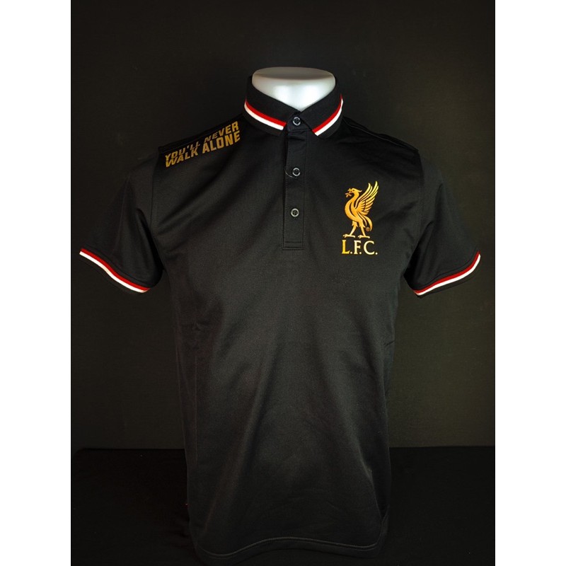 เสื้อโปโลลิเวอร์พูลลิขสิทธิ์สีดำ Liverpoolfc Shopee Thailand 5418