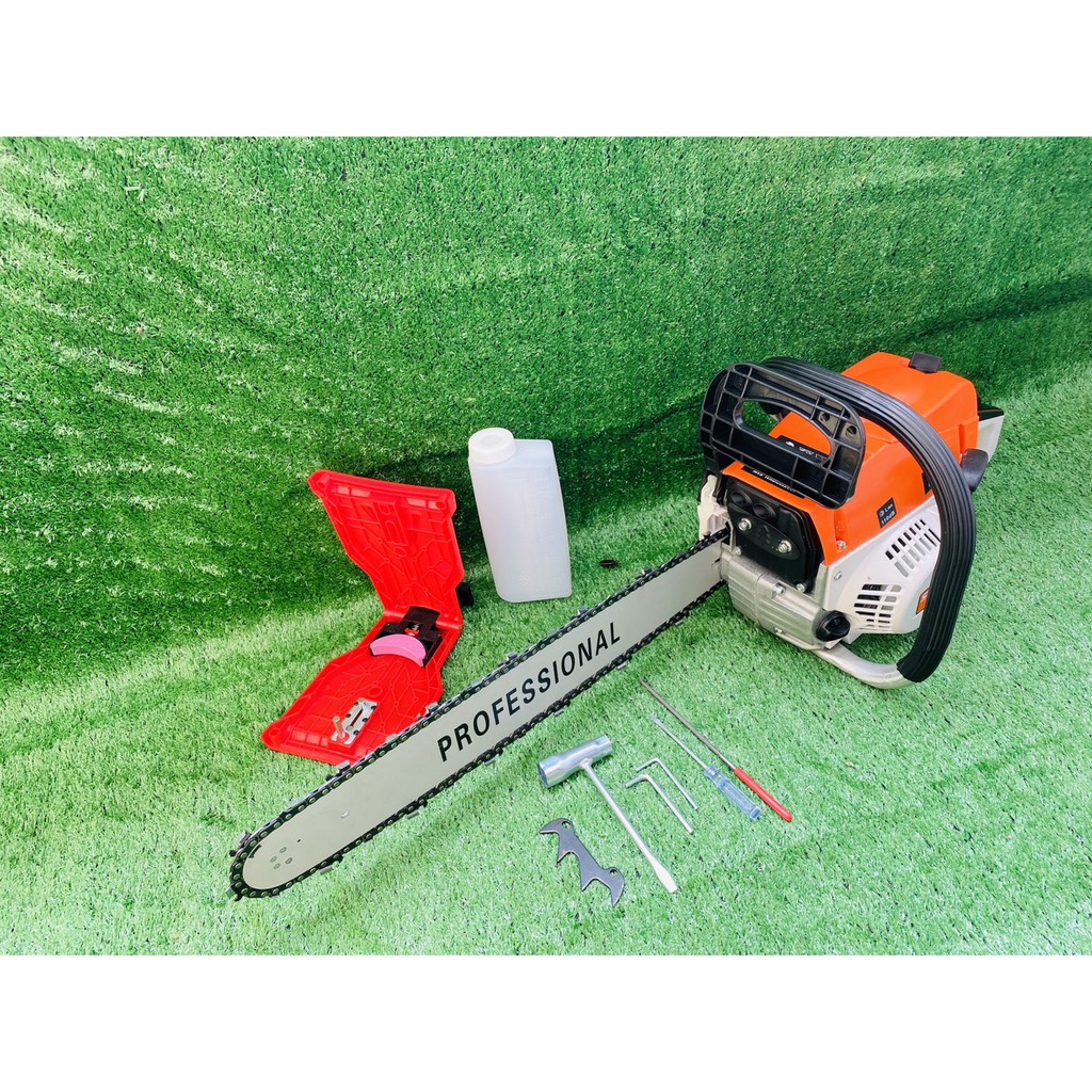 เลื่อยยนต์รุ่น 5200 3 แรง +บาร์โซ่ 20 นิ้ว 1 ชุด +ที่ลับโซ่ 1 ชุด