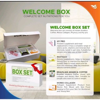 welcome box set เซตสุขภาพ เซตของขวัญปีใหม่ phytovy โปรตีน คลอลาเจน กาแฟเพื่อสุขภาพ