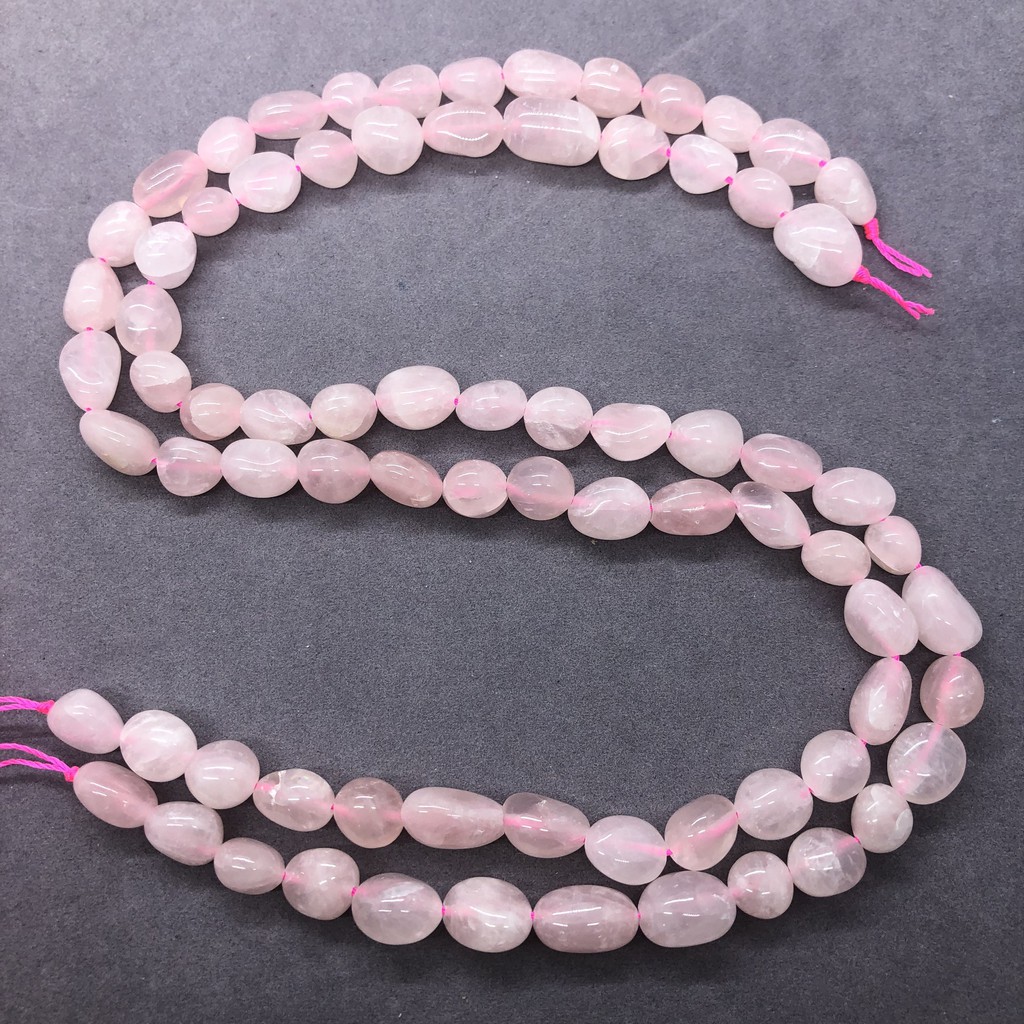 Rose Quartz Beads Natural Loose Stone Semi Precious รูปที่ 5