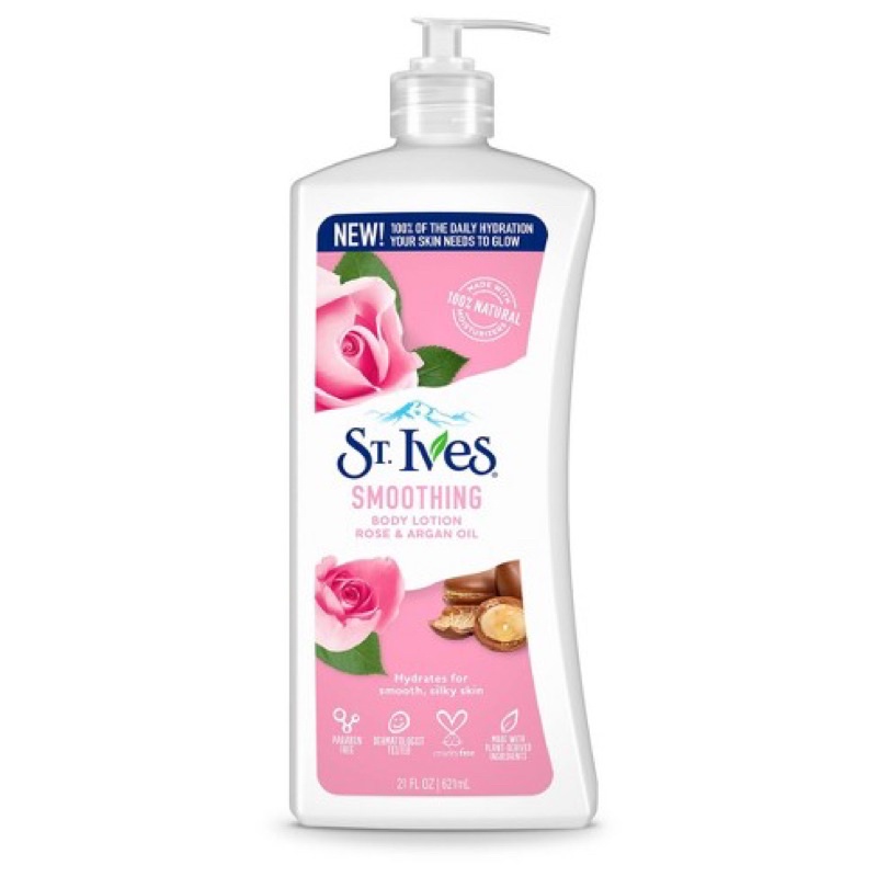 St. Ives Smoothing Rose & Argan Oil Body Lotion 621ml.