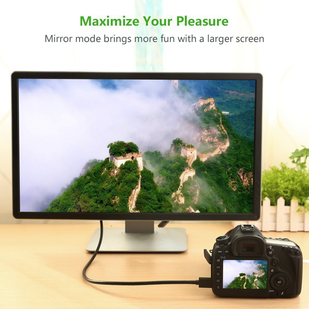 UGREEN รุ่น HD108 สาย Mini HDMI to HDMI รองรับ 4K / 3D หัวต่อชุบทอง สายยาว 1-1.5 เมตร