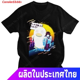 เสื้อยืดผ้าฝ้ายพิมพ์ลายแฟชั่น ConverShoes เสื้อยืดแขนสั้น Carelin1188 New Gintama T Shirt Man Soft Cotton Katsura Kotaro