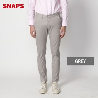 UrbanSNAPS CHINOS PANTS (สีเทา Grey)  เออร์เบิร์นสแน็ปซ์กางเกงชิโนขายาว