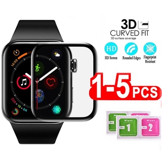 ฟิล์มกระจกนิรภัยกันรอยหน้าจอ 3D สําหรับ Apple watch 7 5 4 40 มม. 44 มม. Iwatch 4 5 6 SE