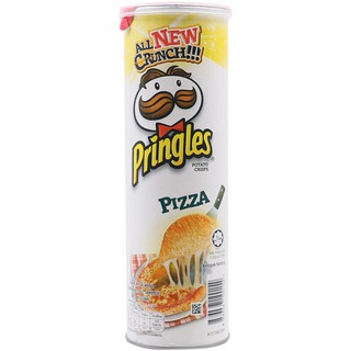 พริงเกิลส์มันฝรั่งทอดกรอบรสพิชซ่า 107กรัม Pringles Potato Crisps Pizza Flavor 107g.