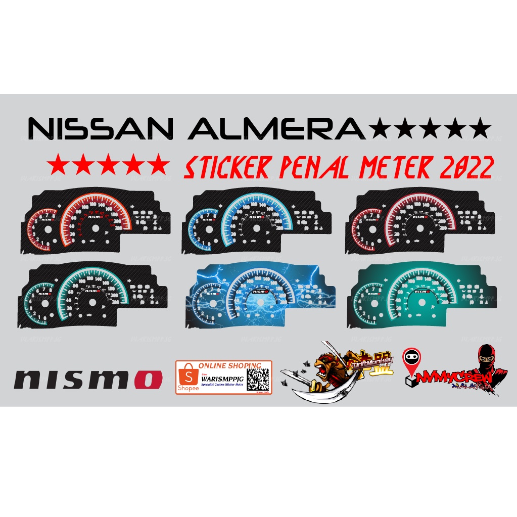 สติ๊กเกอร์ / สติ๊กเกอร์ NISSAN ALMERA PENAL DESIGN NEW!! ️ใหม่!!️ใหม่!!️
