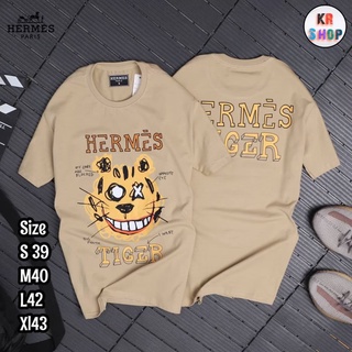 hermes เสื้อยืดแขนสั้น