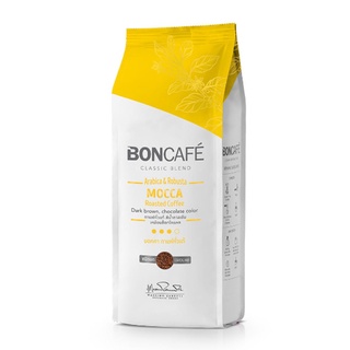 Boncafe Cafe Mocca Arabica Robusta Roasted Coffee Ground  250g.บอนกาแฟ มอคค่า กาแฟคั่วบด  เครื่องดื่ม อาหาร