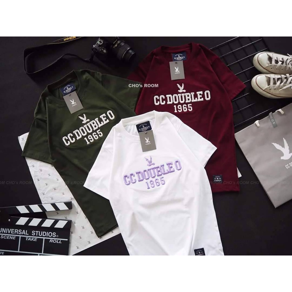 🆕เสื้อยืดแขนสั้นงานปัก-งานป้าย CC-OO Cotton 100% (SMLXL) No.49