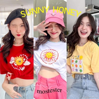 AY  MOST 🌞 เสื้อยืด Sunny Honey Collection  ทรงหลวม น่ารักมั้กๆงับ PK AW OVS oversize SML