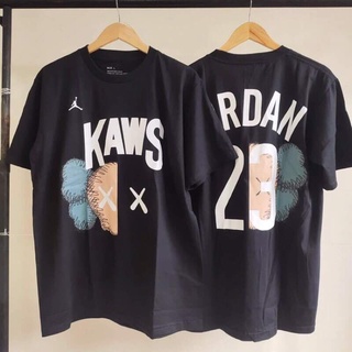 เสื้อยืดผ้าฝ้าย เสื้อยืด kaws jordan เสื้อแขนสั้น KAWS