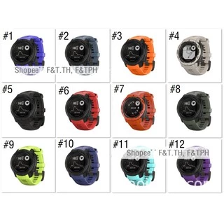 Soft Silicone สายนาฬิกา Garmin Instinct / สาย Garmin Instinct 2 / Instinct Tactical / Solar / Esports Replacement Strap Band 2 Wristband