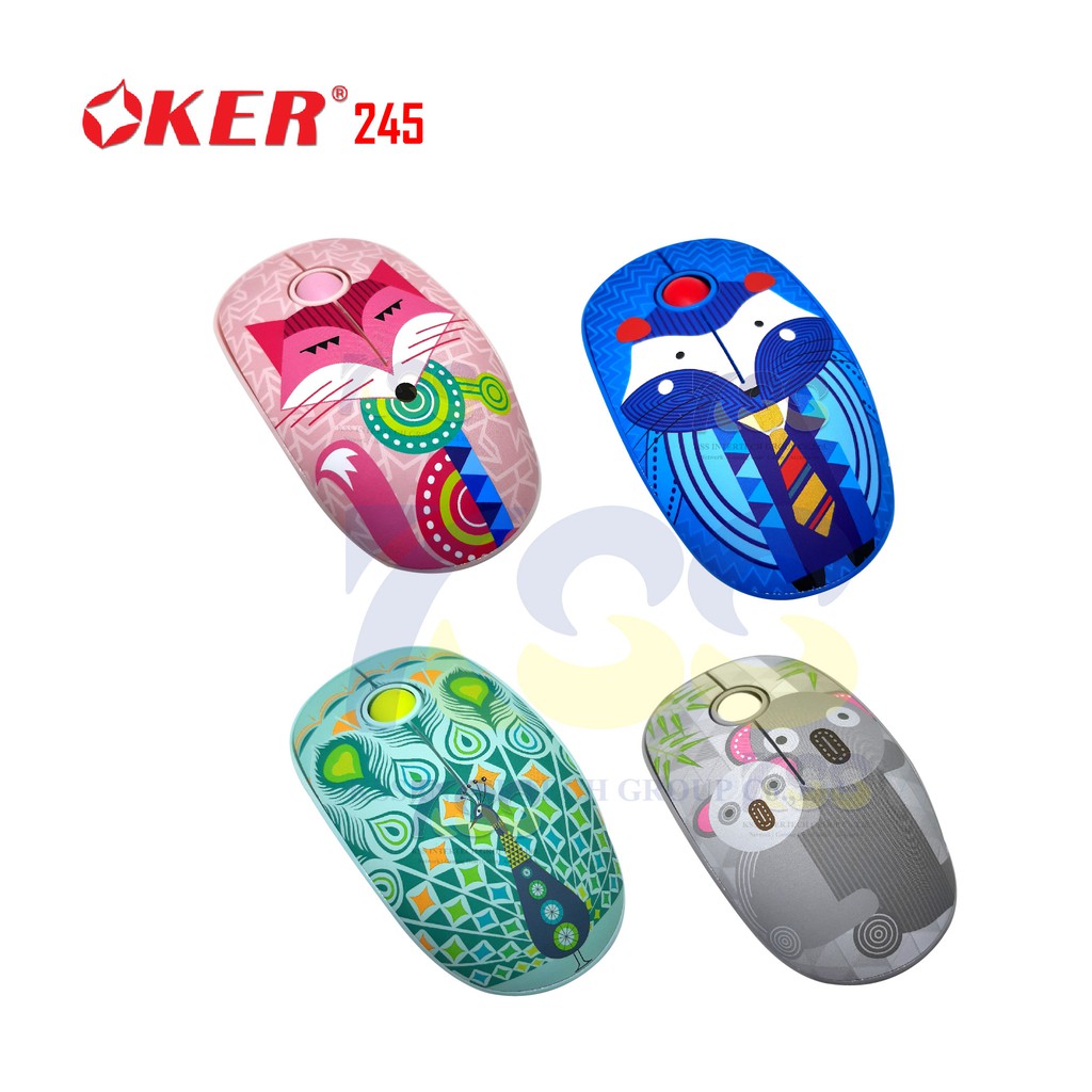 OKER Wireless Optical Mouse (เมาส์ไร้สาย) I245