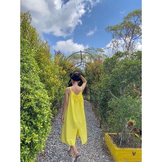 7DRESSUP - 🥑Aliyah dress🥑 เดรสผูกหลัง เดรสผูกหลังเกาหลี เดรสยาวสไตล์เกาหลี