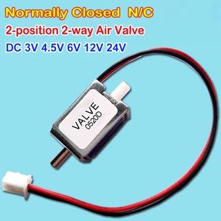 วาล์วโซลินอยด์ DC 3V 4.5V 6V 12V 24V ขนาดเล็ก อุปกรณ์เสริม สําหรับเครื่องนวด