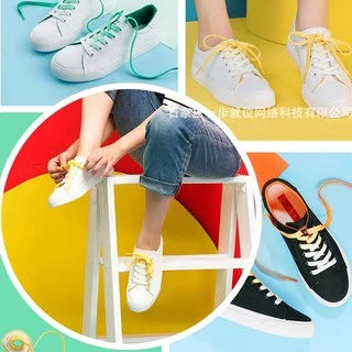 เชือกผูกรองเท้าไล่สี (ต่อคู่) ยาว120cm. พร้อมส่งจากไทย