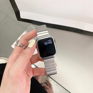 สายนาฬิกาข้อมือโลหะ พร้อมเคส สําหรับ iWatch Series 1 2 3 4 5 6 SE 7 Apple Watch 38 40 41 มม.