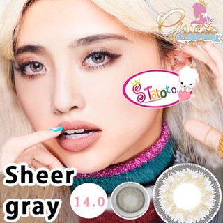 Sheer Gray TATOTO Contact Lenses  บิ๊กอาย #266