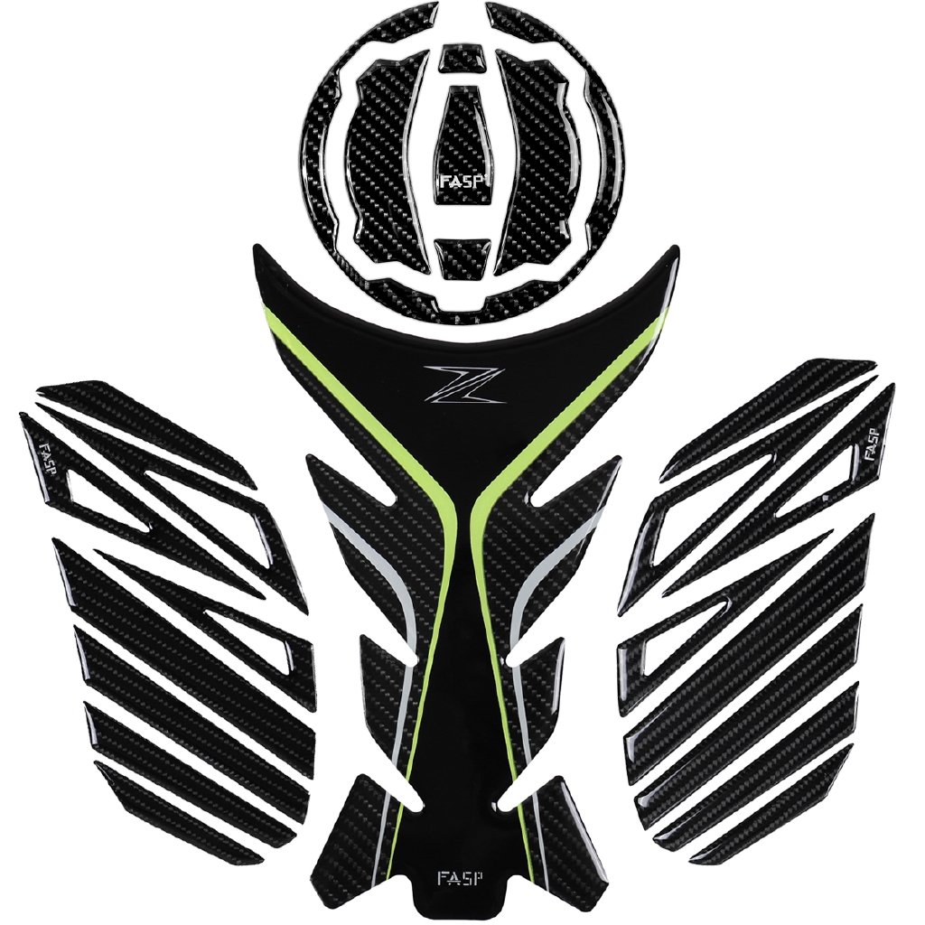 สติกเกอร์คาร์บอนไฟเบอร์ 5D สําหรับติดฝาถังน้ํามันเชื้อเพลิง Kawasaki Z900 Z400 Ninja 400 Ninja650 Z650 X300 New Versys 650 1000
