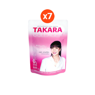 TAKARA PURE COLLAGEN ทาคาระ เพียวคอลลาเจน 50,000 มิลลิกรัม 7 ซอง บำรุงไขข้อ ลดริ้วรอย