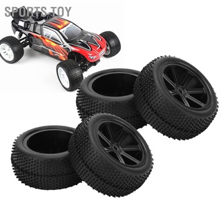 Sports Toy อุปกรณ์เสริมล้อยาง 4 ชิ้นสําหรับ Zd Racing 1/10 Rc Car สีดํา