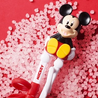 ชุดตะเกียบฝึกเด็ก Disney 3in1 ตะเกียบ ส้อม ช้อน สแตนเลส ปลอดสาร BPA พร้อมกล่องพกพา ลายการ์ตูนน่ารัก เหมาะ 1-3 ปี