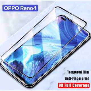 F ฟิล์มกระจกเต็มจอ OPPO Reno4 ฟิล์มกระจกนิรภัยเต็มจอ ฟิล์มออฟโป้ ฟิล์มกระจกกันกระแทก สินค้าส่งจากไทย Oppo Reno 4