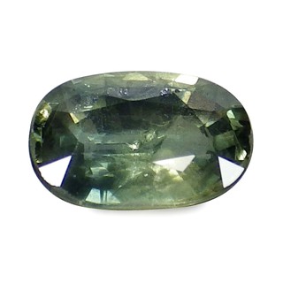 พลอย แซฟไฟร์ สี เขียว เหลือง บางกะจะ ธรรมชาติ แท้ ( Natural Yellow Green Sapphire ) 1.12 กะรัต