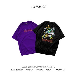 [100% Cotton] GUSMOB เสื้อยืด ฮาโลวีน 20075-20076 MUMMY YAK