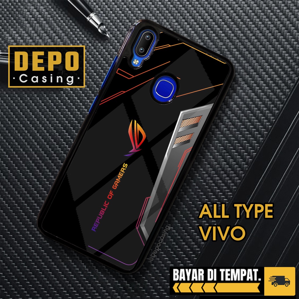 HP Vivo Y91 Y93 Y95 Case Vivo Y91 Y93 Y95 Glossy Case Depo Casing [ROG1] Vivo Phone Case Aesthetic C