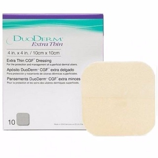 ขายแยกชิ้น!!! Duoderm Extra Thin ดูโอเดิร์ม แผ่นแปะแผลกดทับรุ่นบาง 4x4 นิ้ว(ราคาต่อ 1 ชิ้น)