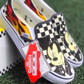 รองเท้า Vans Slip-On Disney x Micky Mouse ✅มีเก็บเงินปลายทาง