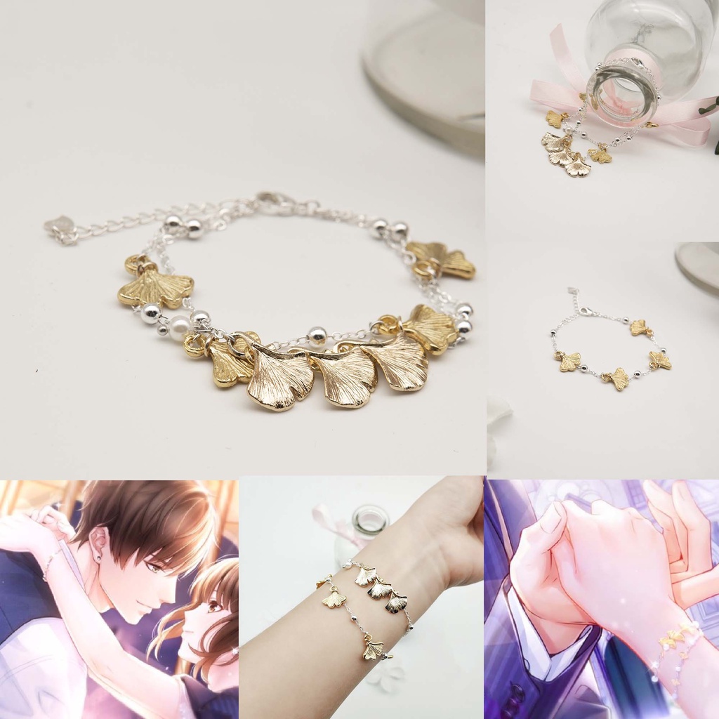 สร้อยข้อมือ/กำไล ใบแปะก๊วย/Ginkgo จาก Love and Producer / Mr Love Dream Date / Mr Love: Queen’s Choi