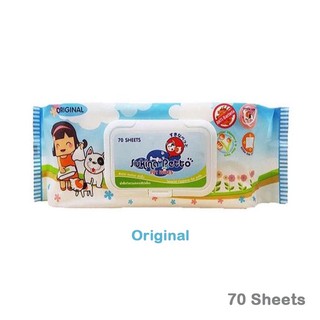 Sukina Petto Pet Wipes Original 70sheets ผ้าเช็ดทำความสะอาดสำหรับ