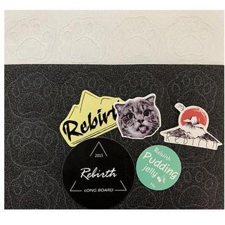 Longboard Rebirth Meow Griptape/รีเบิร์ทกริปเทปเหมียว ลองบอร์ด สเก็ตบอร์ด พร้อมส่ง