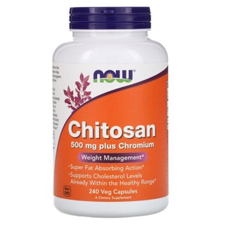 🔥Pre Order🔥 Now Foods, Chitosan, 500 mg, 240 Veg Capsules