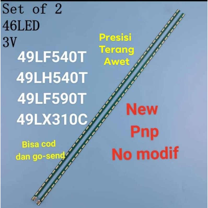 ทีวีแบ็คไลท์หลอดไฟ Led 49lf540 49lf540t 49lx310 49lh540 49lh540t